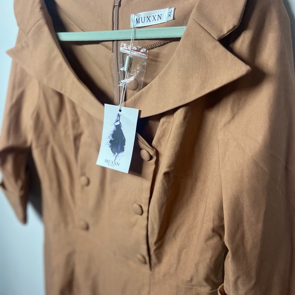 Women's Tan Dress - Picture 4 of 8